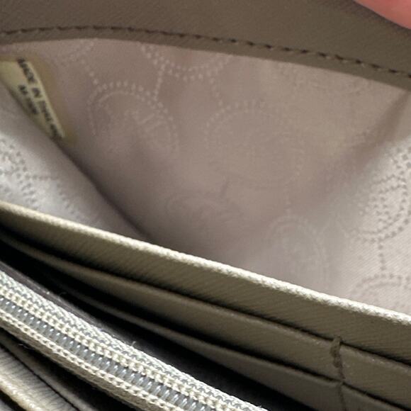 MICHAEL KORS Taupe Zip Around Wallet - Picture 6 of 10